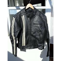 VINTAGE WEISE LEATHER BIKE JACKET M