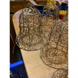 20 large gold wire Christmas Tree decorations