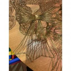 20 large gold wire Christmas Tree decorations