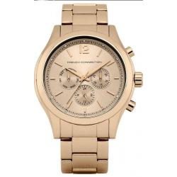 French Connection Ladies' Rose Gold Colour Multidial Watch