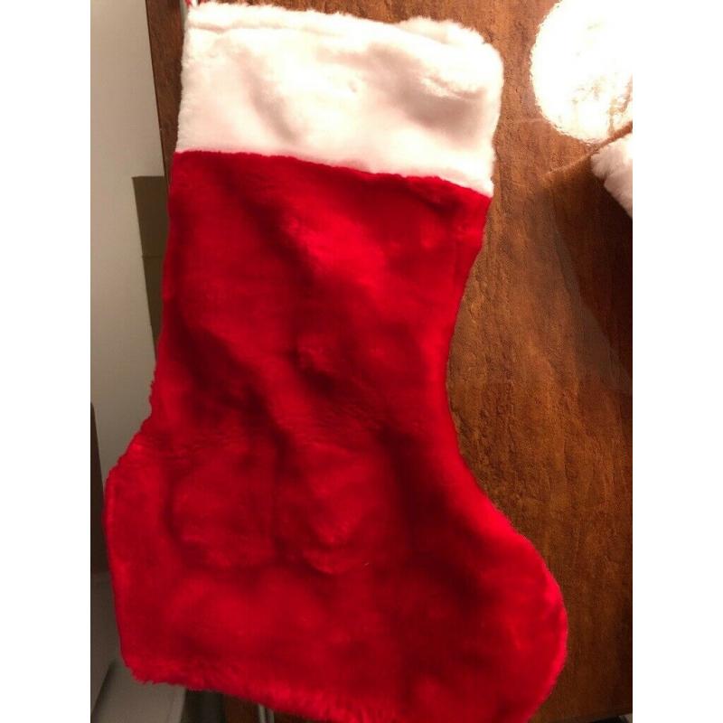 2 x 3D Christmas Stockings ~ Puppy ~ Mouse
