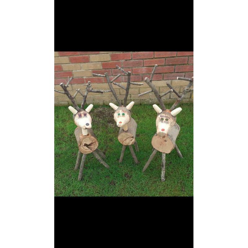 Hand made reindeers