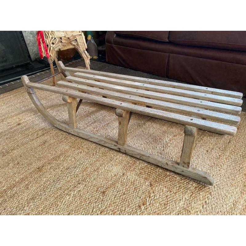 Vintage Davos wooden sledge