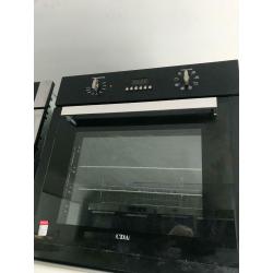 Black CDA 60cm by 60cm integrated electric grill & fan assets ovens with guarantee