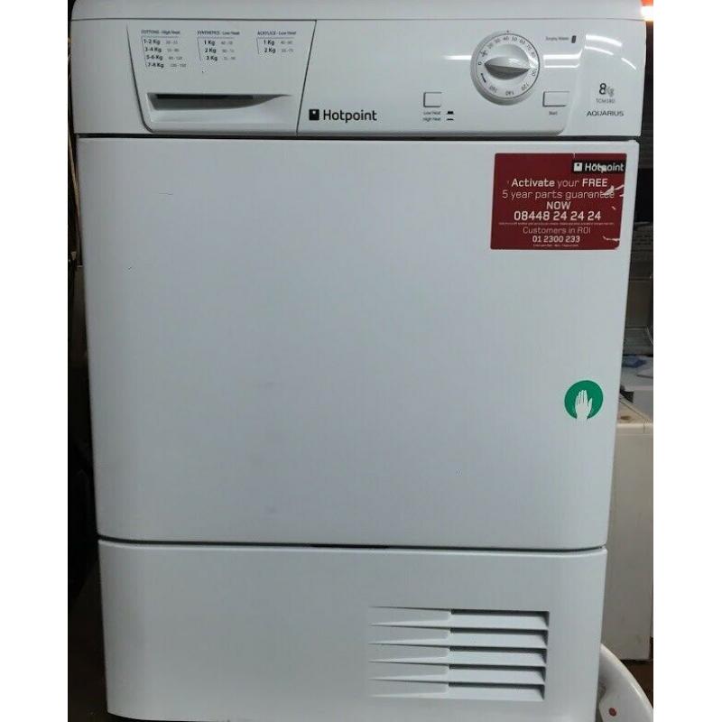 27 Hotpoint TCM580 8kg White Condenser Tumble Dryer 1YEAR WARRANTY FREE DELIVERY
