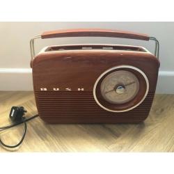 Bush TR82 Retro Style Radio Fm/Mw/Lw Band with Wood Effect - Excellent Condition