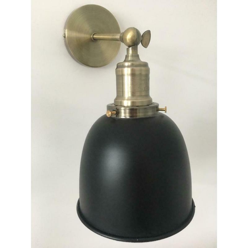 Wall reading light - black and bronze