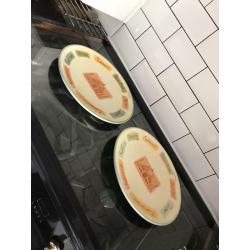 Large hand painted Indian spice inspired plates