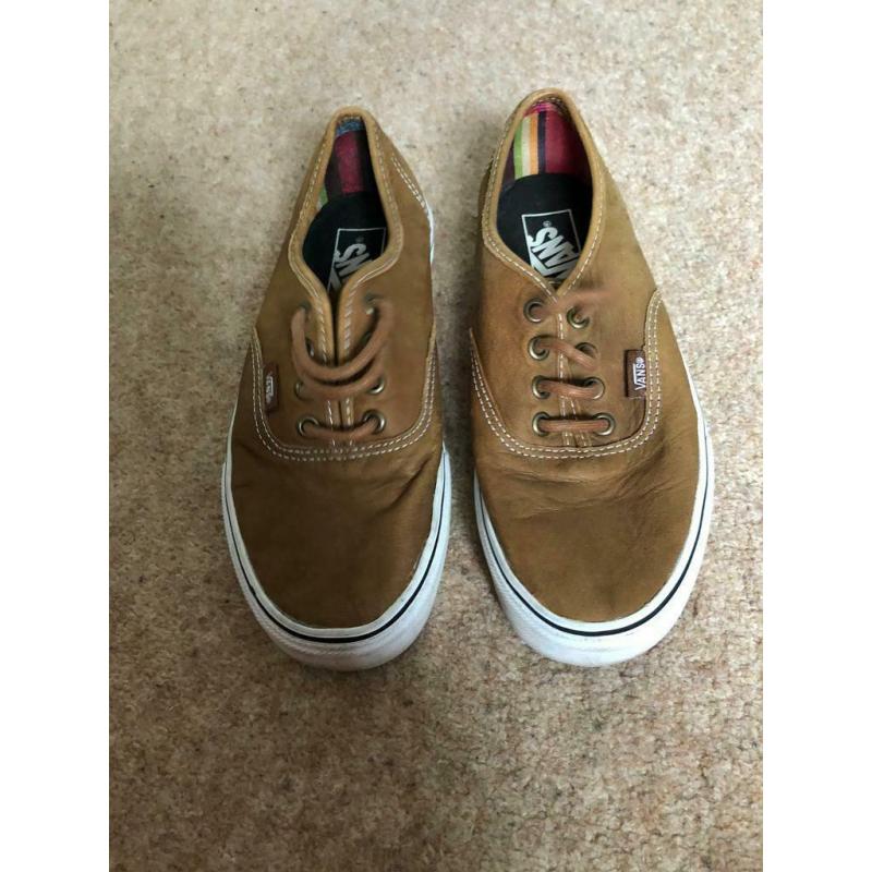 Tan Vans, size 5