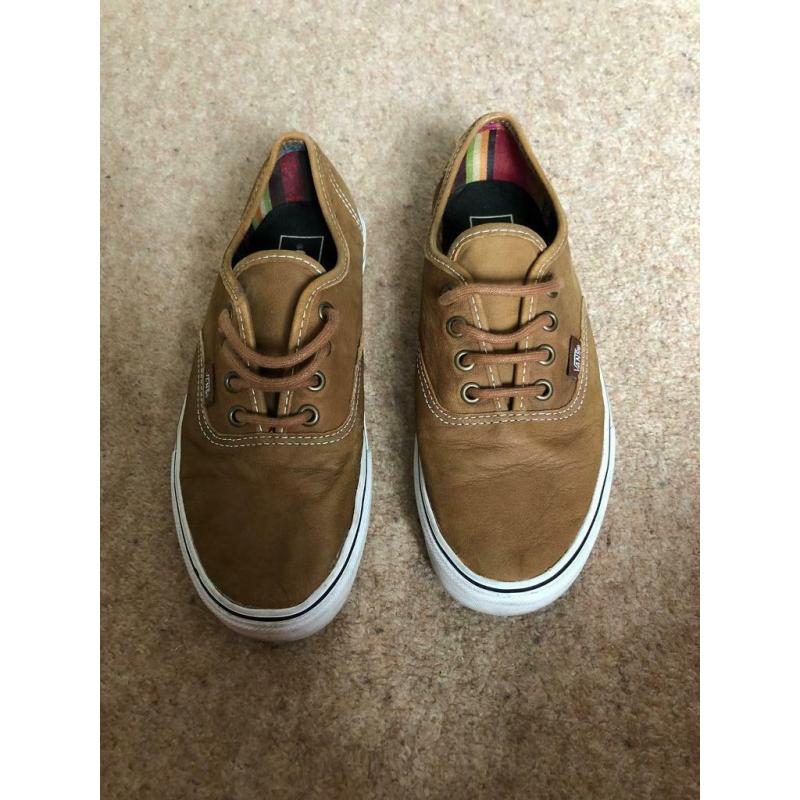 Tan Vans, size 5
