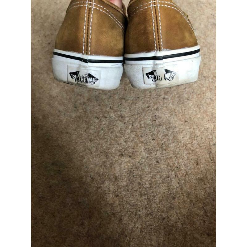 Tan Vans, size 5
