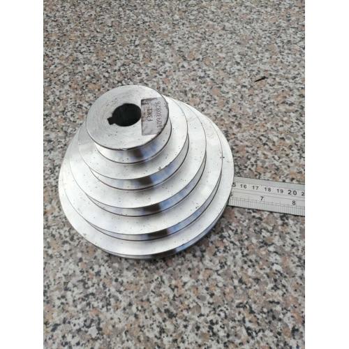 5 step motor v-belt pulley lathe, drill