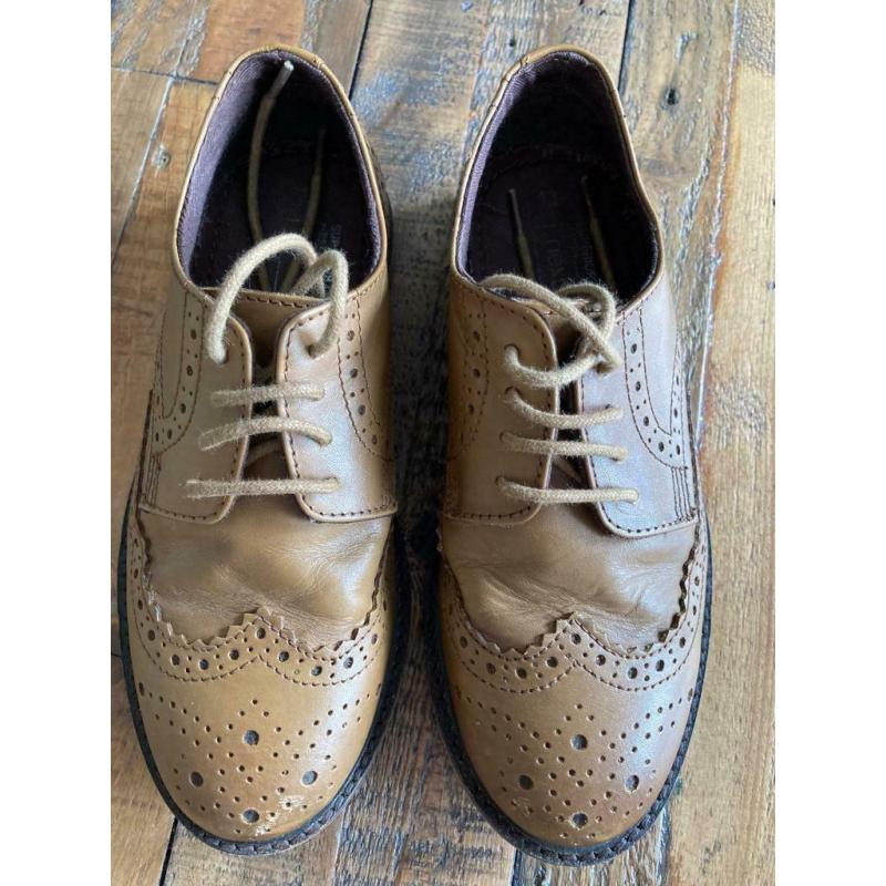 Boy?s ?Next? tan leather brogues / wedding shoes. Size 13