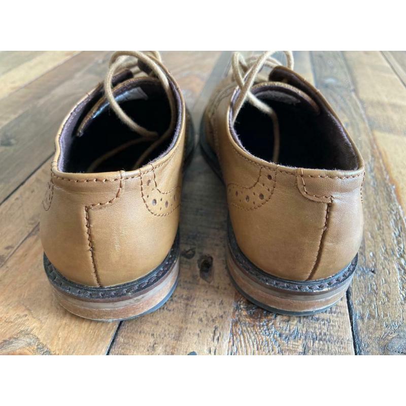 Boy?s ?Next? tan leather brogues / wedding shoes. Size 13