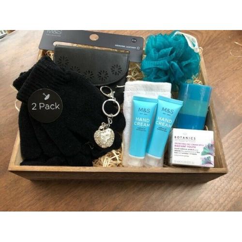Hamper/Gift Set: Botanics Cream, M&S Purse, Hand Cream, Candle, Gloves, Bath Lily etc.Collect Fulham