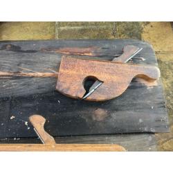 A collection of vintage hand moulding planes