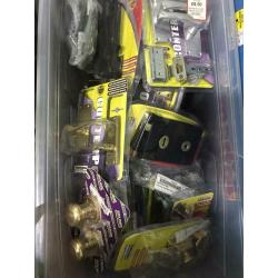 Assorted doorhandles hinges and locks
