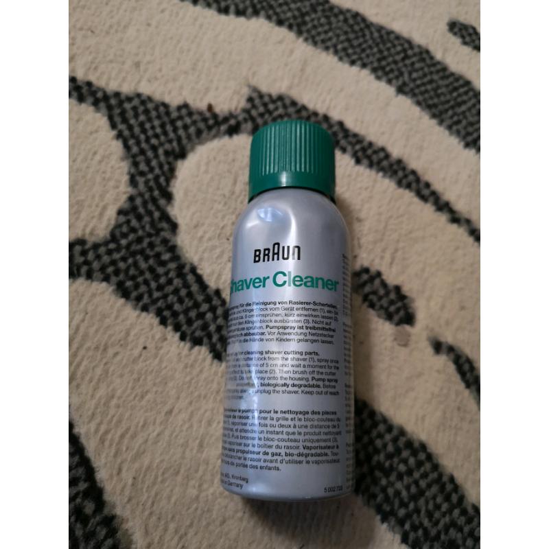 Braun shaver cleaner spray