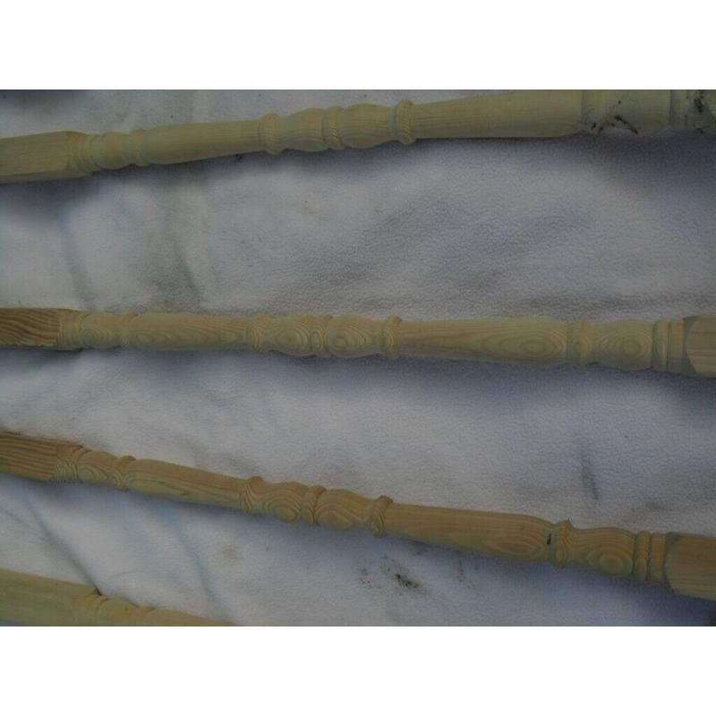 Wood spindles for stairs bannister