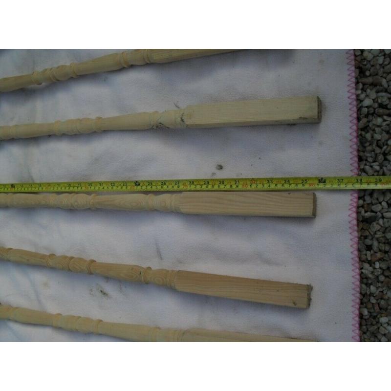 Wood spindles for stairs bannister