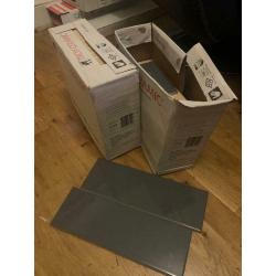 Grey Windsor tiles from B&Q