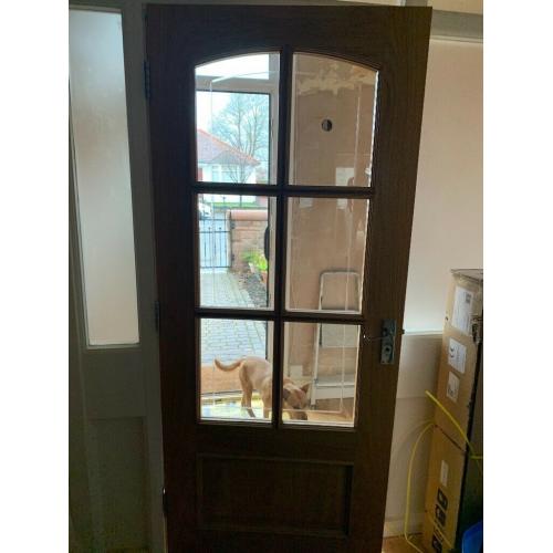 Glazed internal door