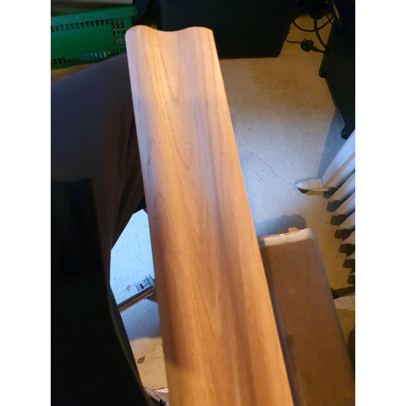 American white oak pigs ear moulded handrail