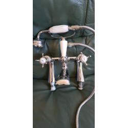 Mixer bath shower taps chrome