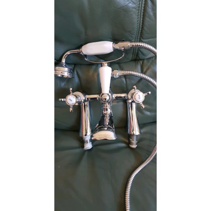 Mixer bath shower taps chrome