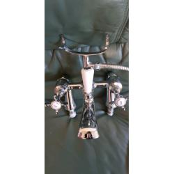Mixer bath shower taps chrome
