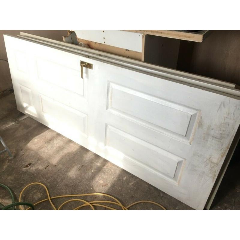 6 panel White Woodgrain effect Internal Door
