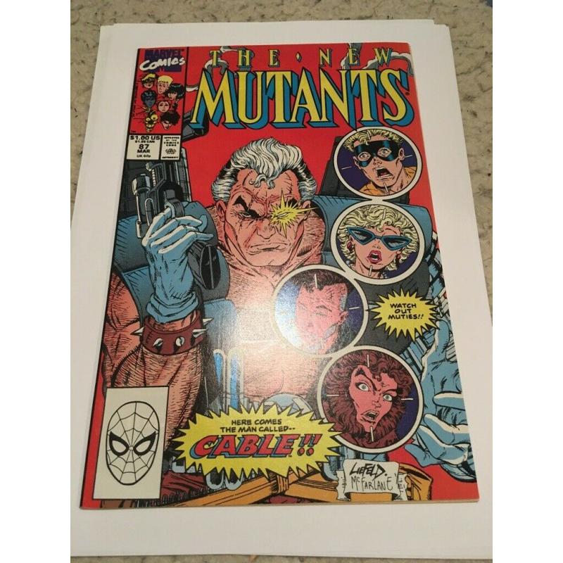 Marvel New Mutants 87 1st Appearance of Cable