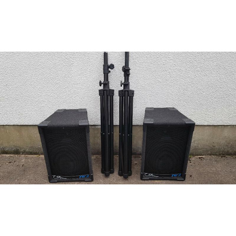 OHM RW2 200W - Loudspeakers & Stagg Stands (pair).