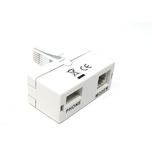UK Broadband Phone Modem Splitter Cable Adaptor