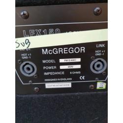 McGregor 15" 450watt bass bin