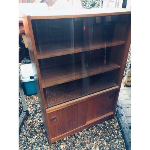 Retro glazed bookcase