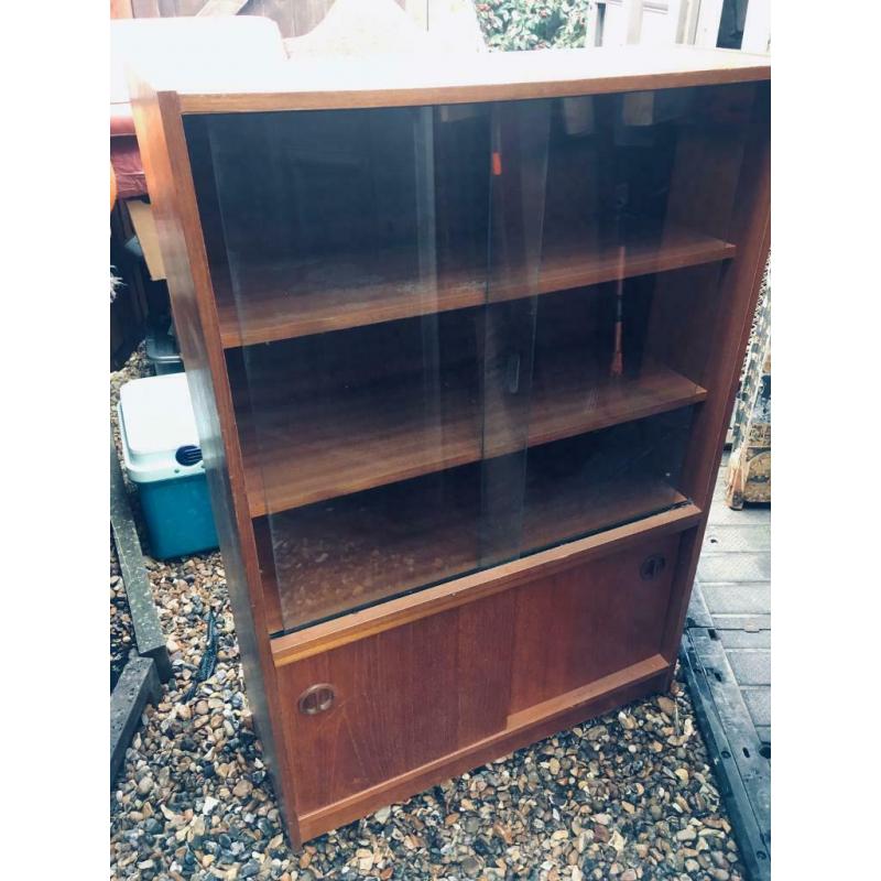 Retro glazed bookcase