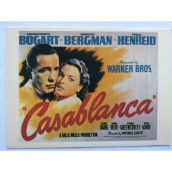 Casablanca Movie promo advertising post card vintage original
