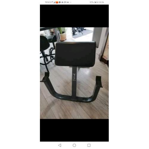 Bodymax bicep solid preacher no weights gym