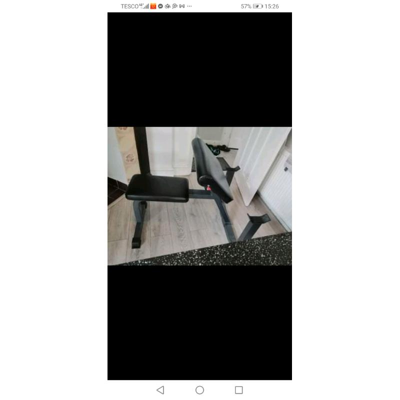 Bodymax bicep solid preacher no weights gym