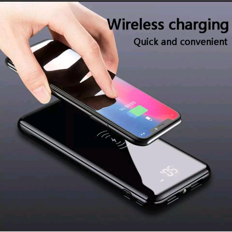 Qi Wireless 30000mah Power Bank Wireless Charger For iPhone Samsung