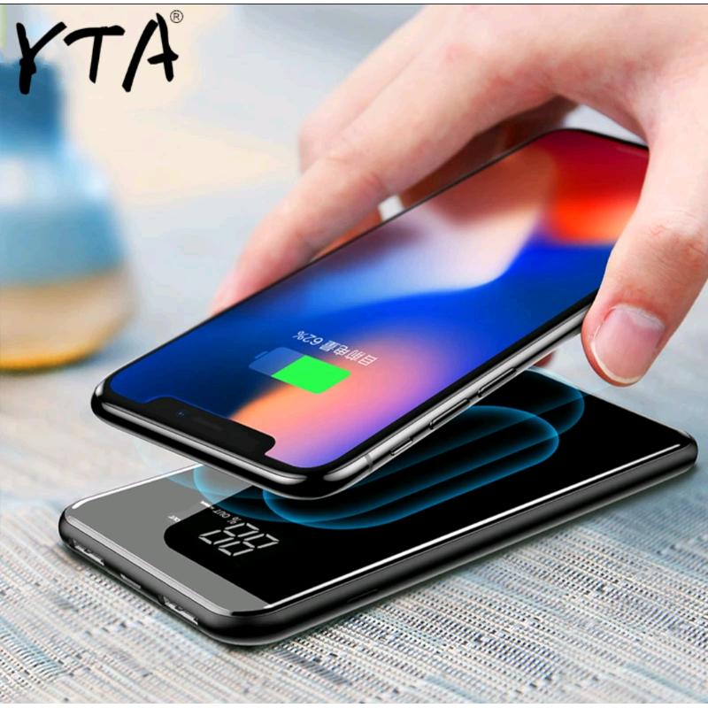 Qi Wireless 30000mah Power Bank Wireless Charger For iPhone Samsung