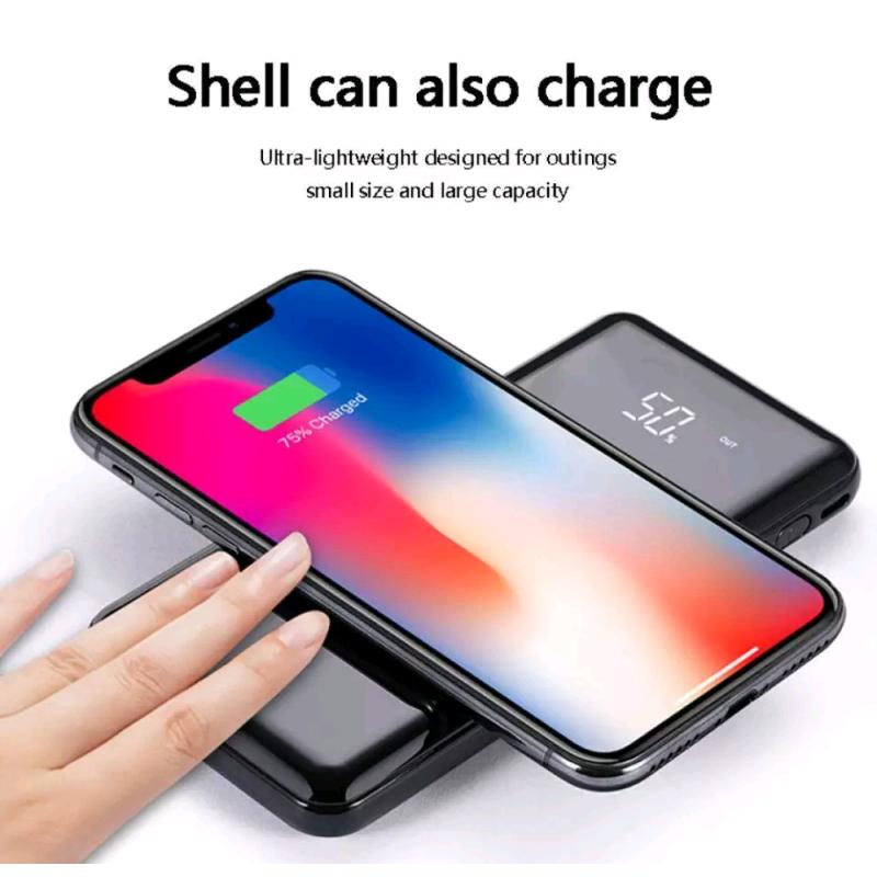 Qi Wireless 30000mah Power Bank Wireless Charger For iPhone Samsung