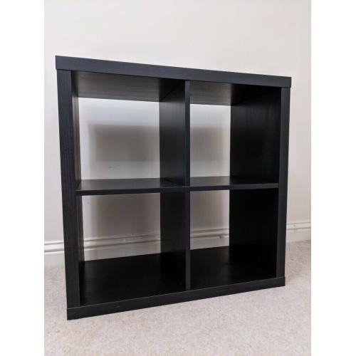 Shelving unit, black brown (KALLAX IKEA) 77 x 77 cms