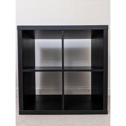 Shelving unit, black brown (KALLAX IKEA) 77 x 77 cms