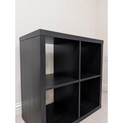 Shelving unit, black brown (KALLAX IKEA) 77 x 77 cms