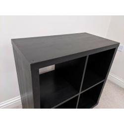 Shelving unit, black brown (KALLAX IKEA) 77 x 77 cms