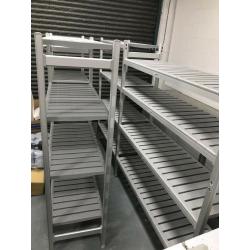 Various Eko Shelving units - made for commercial freezer - configuarable