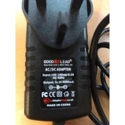 AC/ DC 5v Power Adapter (with connections)