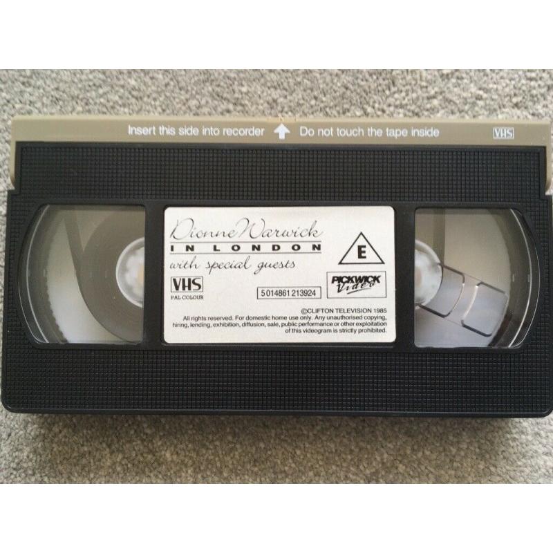 DIONNE WARWICK IN LONDON (VHS TAPE)